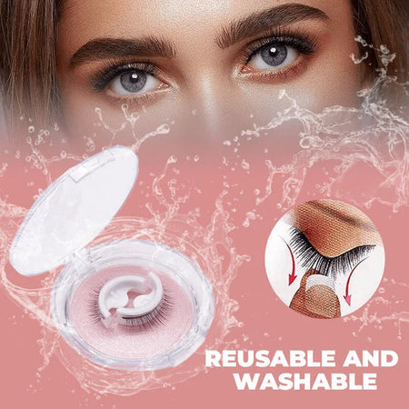 Reusable self-adhesive lashes