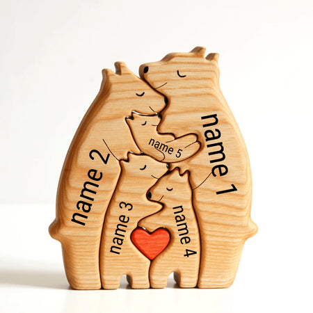 Personalized wooden art puzzle