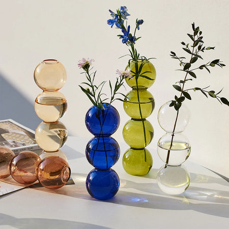 Vase Sphérique en Verre pour Plantes